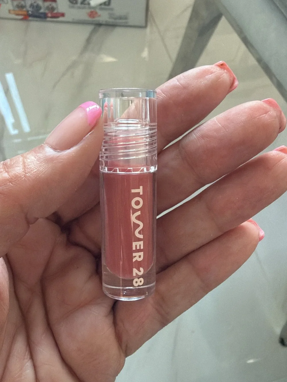 Tower 28 Creamy Lipstick in Pistachio